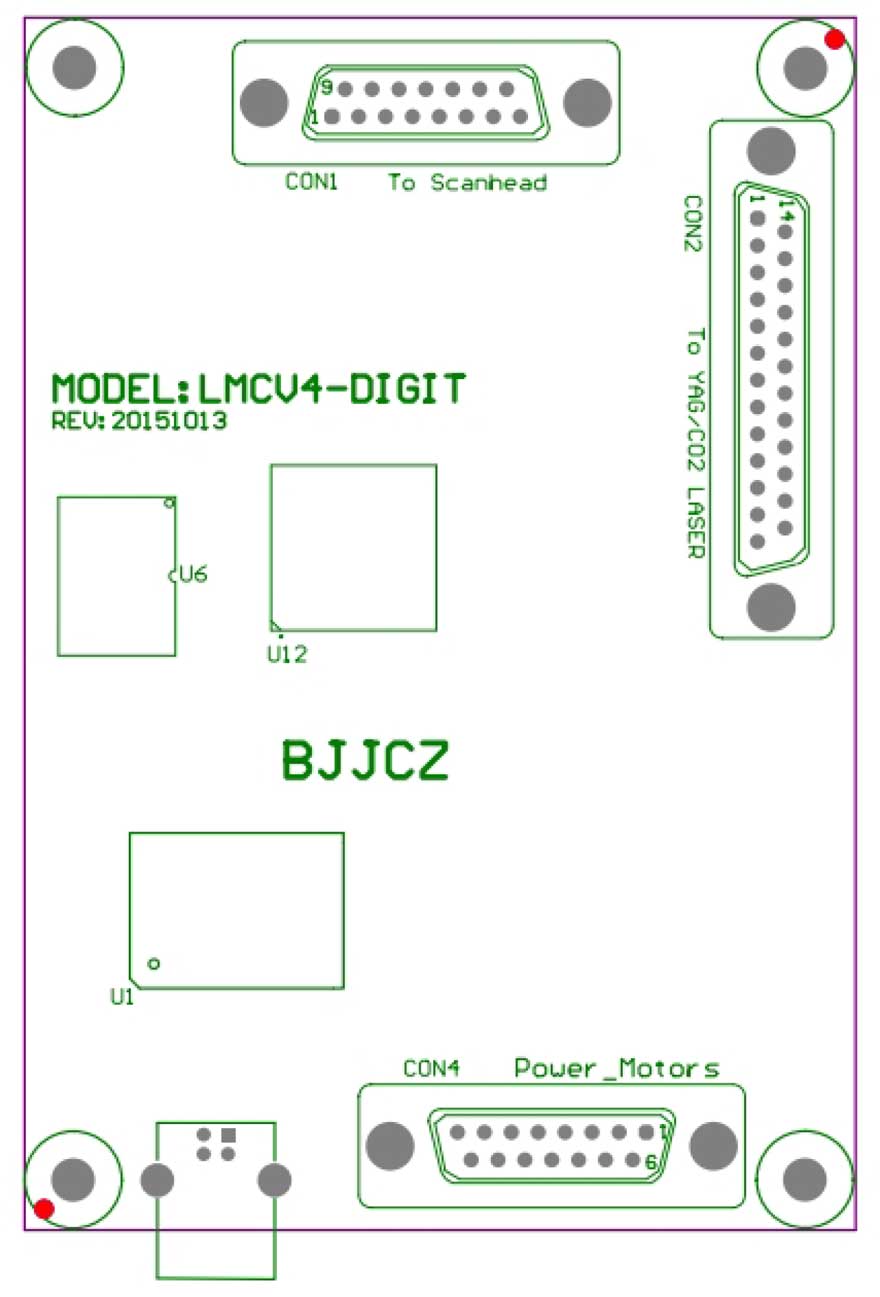 CO2/紫外/綠光激光打標(biāo)控制卡LMC2015 digit-M